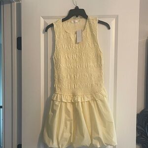 Lush Yellow Mini Dress
